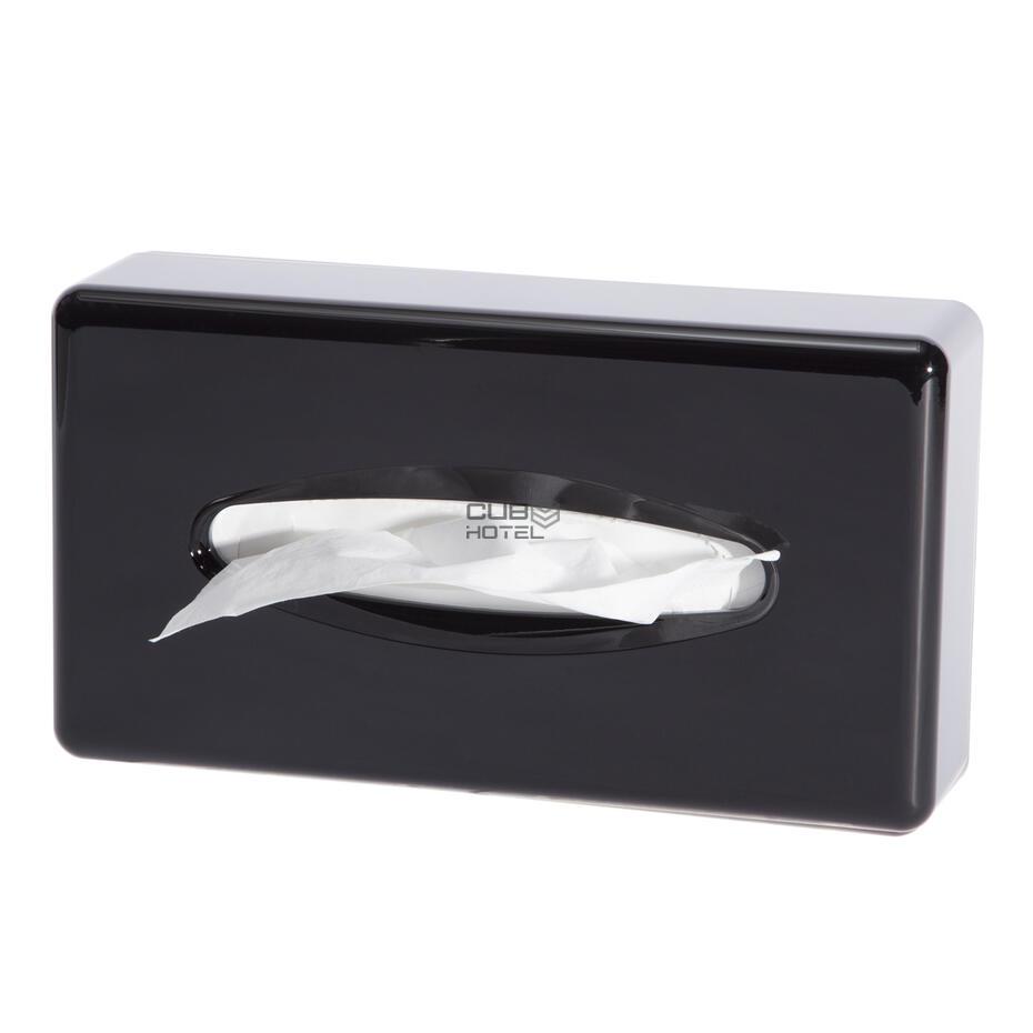 Caixa Preto Brilho Abs Dispensador Tissue